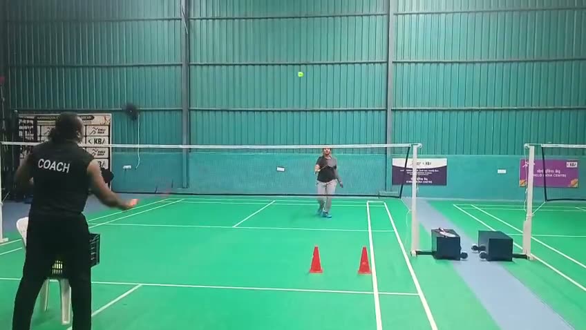 Coaching drills in session